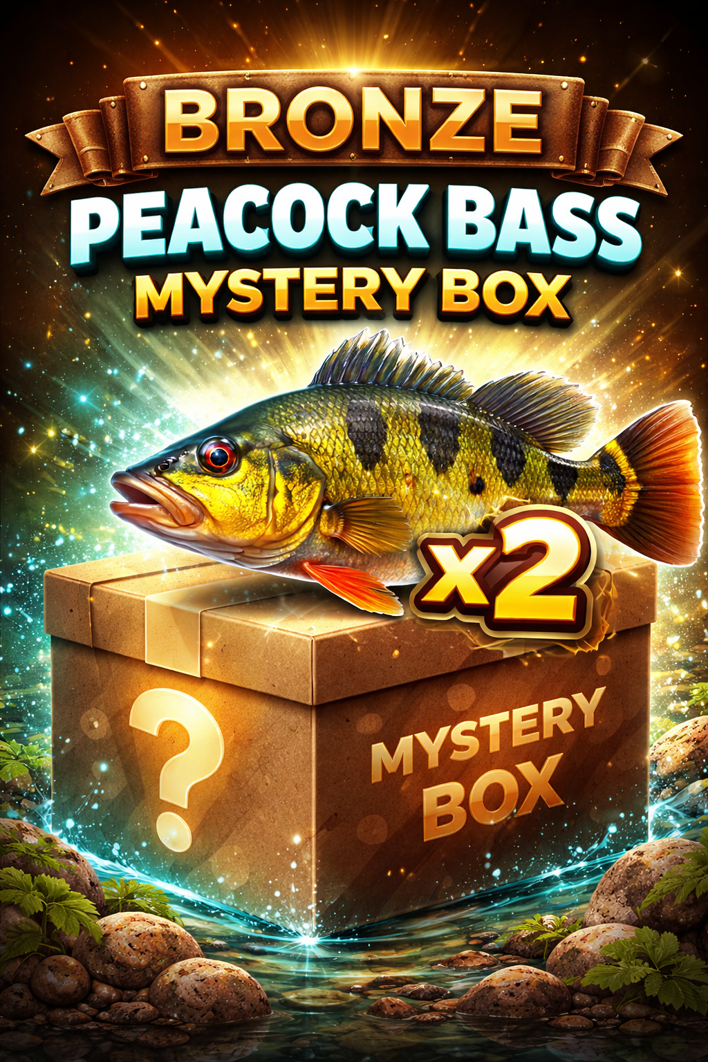 Peacock Bass Mystery Box – Rare Peacock Bass Aquarium Fish
