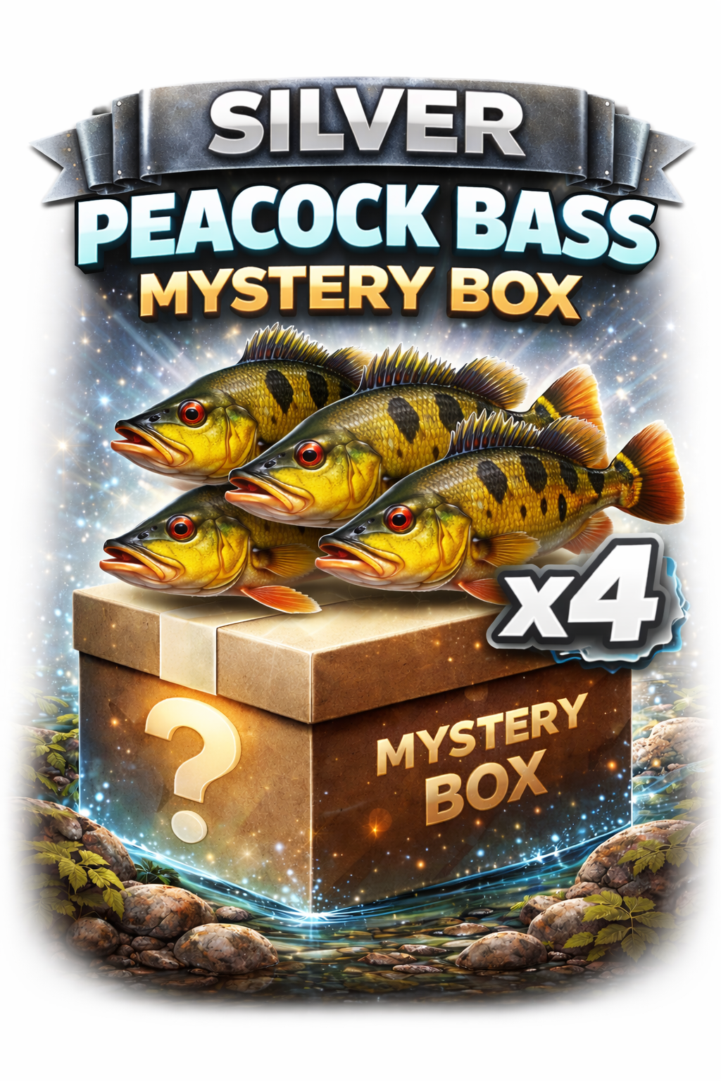 Peacock Bass Mystery Box – Rare Peacock Bass Aquarium Fish